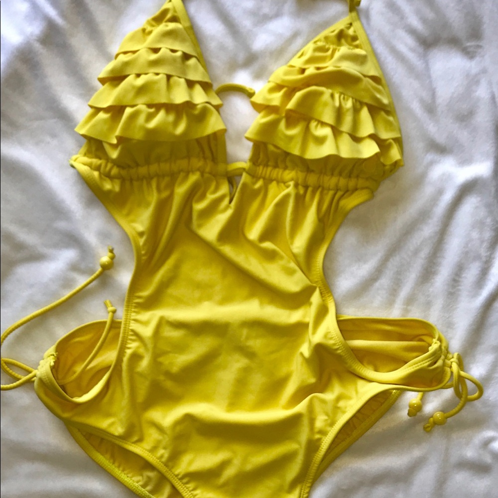 Yellow One Piece Swimsuit